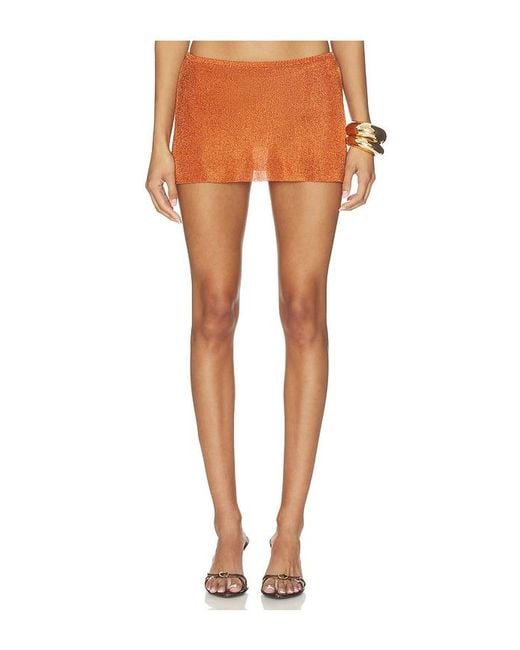 GUIZIO Orange X Revolve Jewels Skirt