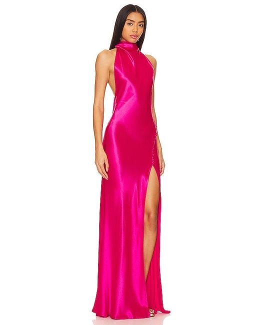 SAU LEE Pink Penelope Gown