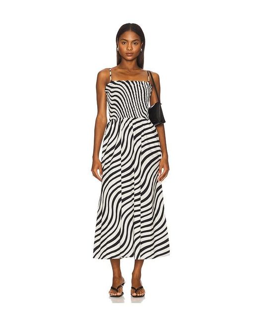 Nation Los Angeles White Sibelle Smocked Dress