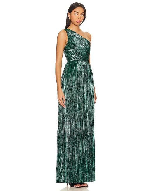 House of Harlow 1960 Green X Revolve Claire Pleated Gown