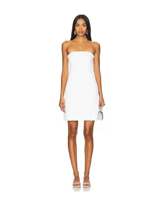 LPA White Adrianna Knit Mini Dress