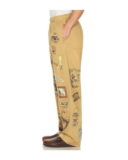 Samuel Zelig Yellow Trail Pant for men