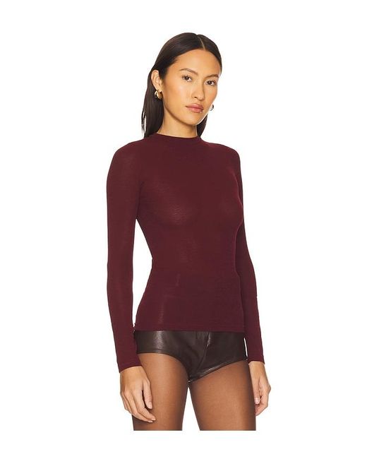 SNDY'S Red X Revolve Lounge Katya Sheer Top