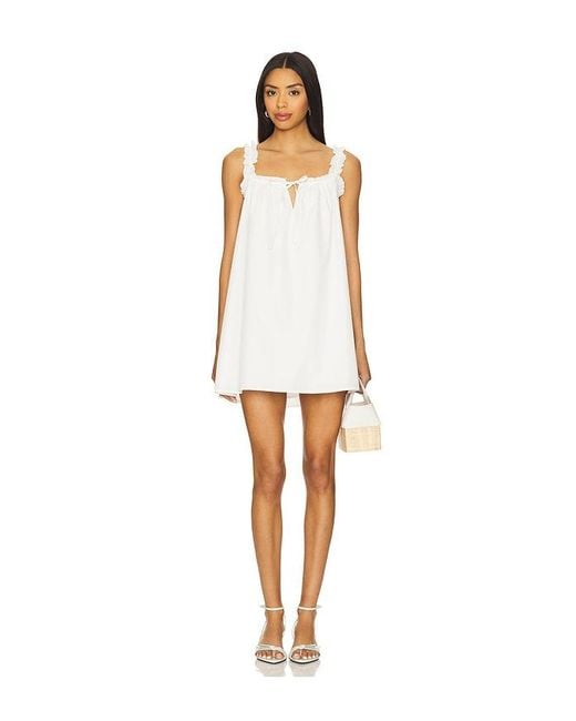 MORE TO COME White Darlene Mini Dress