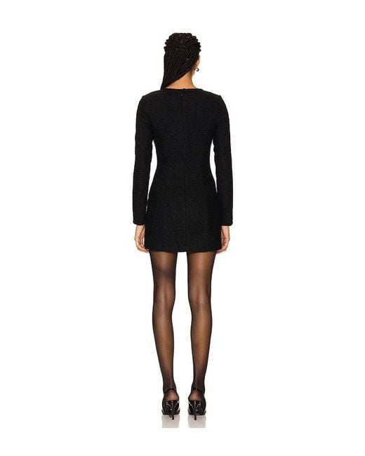 MAJORELLE Black Gabrielle Tweed Mini Dress