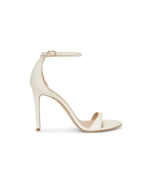 Stuart Weitzman White Nudist Ii Sandal 100