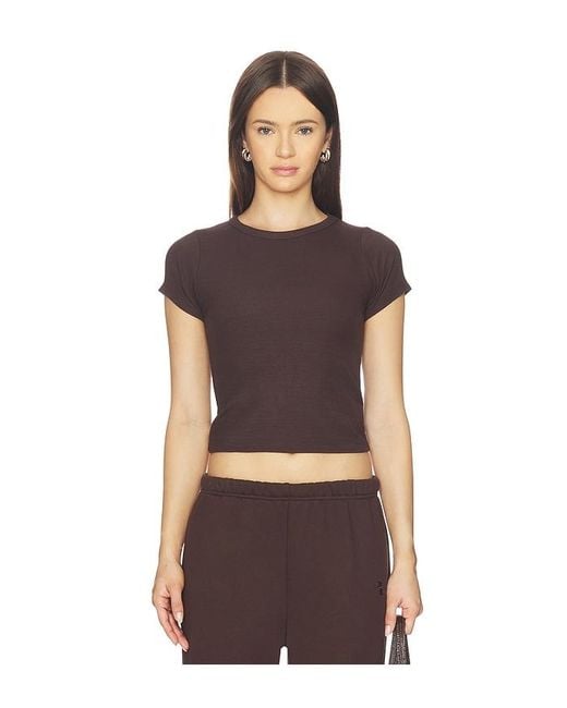 ÉTERNE Brown Short Sleeve Baby Tee