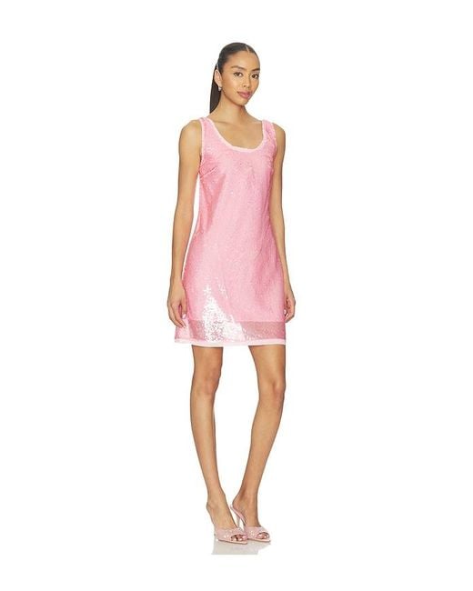 Jonathan Simkhai Pink Stacie Sequin Mini Dress