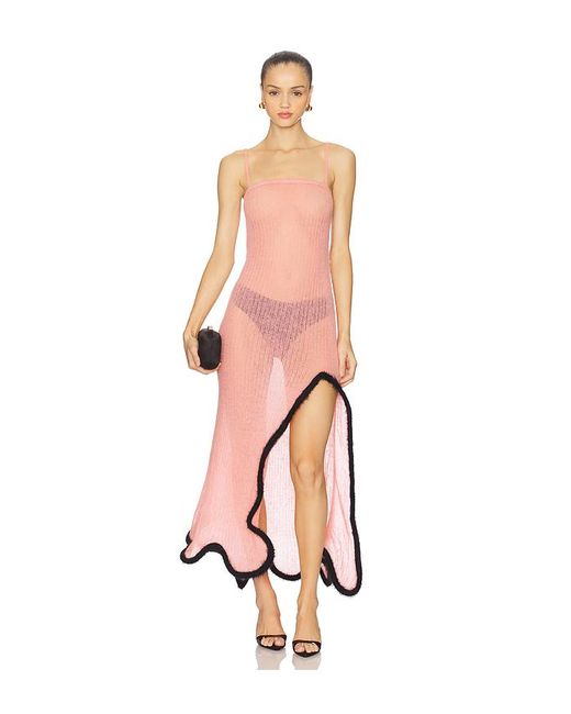 Ph5 White Nalin Alpaca Wavy Tank Dress