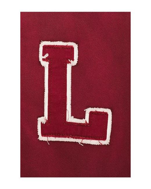 Memory Lane Red Initial Full Zip Hoodie for men