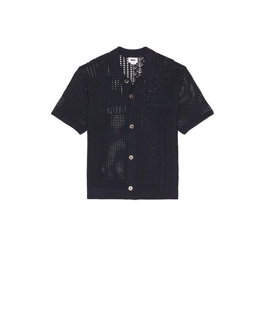 Obey Black Preston Knitted Shirt for men