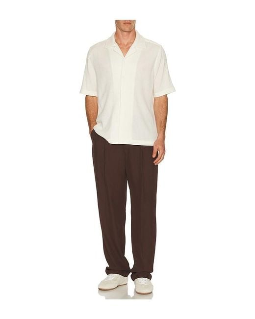 Jonathan Simkhai White Troy Short Sleeve Shirt for men