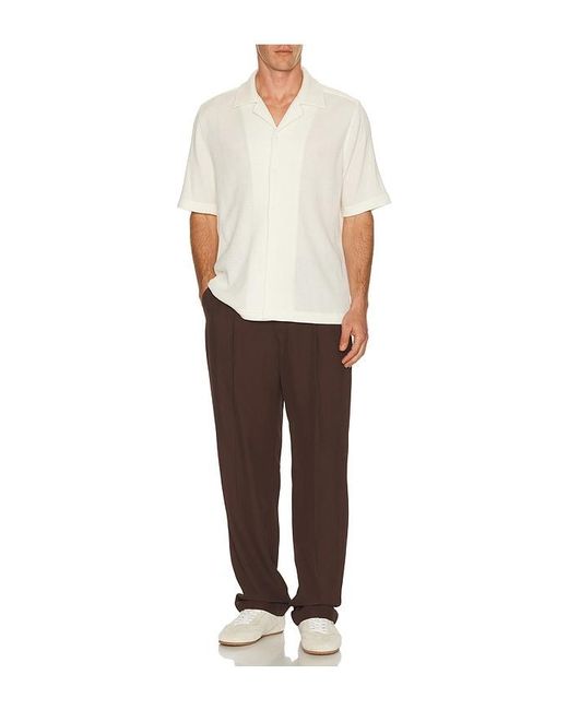 Jonathan Simkhai White Troy Short Sleeve Shirt for men