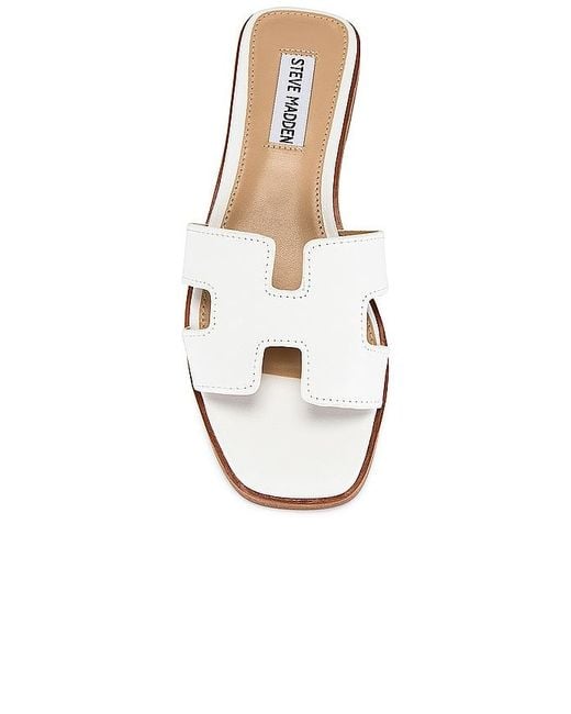 Steve Madden White Sandale Hadyn