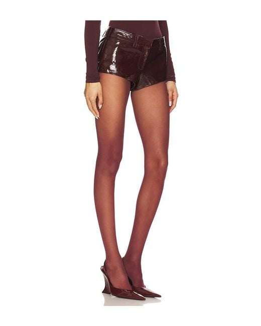 retroféte Multicolor Aven Leather Short