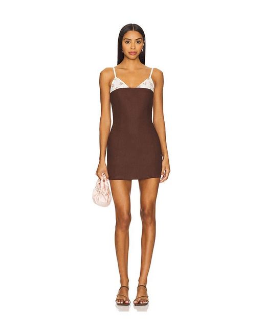 Milkwhite Brown Kleid