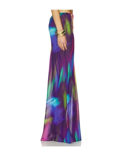 Runaway the Label Multicolor Cyrus Low Waist Sheer Maxi Skirt