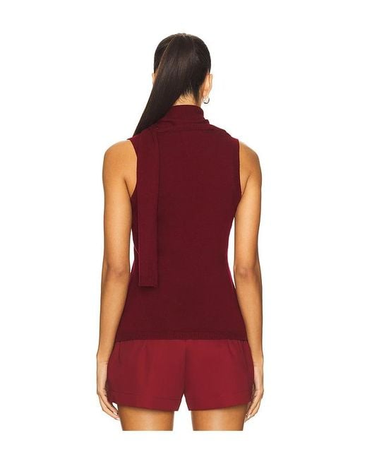 Matthew Bruch Red Scarf Tank Top