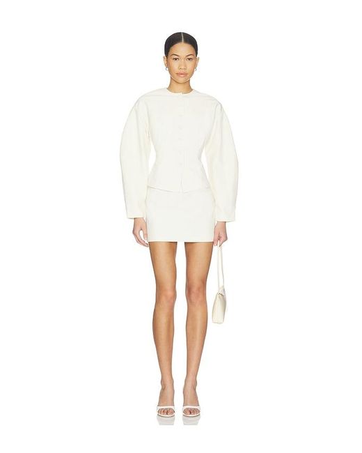 ALL THE WAYS White Mamie Mini Skirt