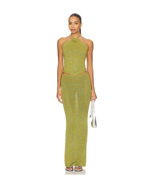 Asta Resort Green Teresa Scarf Top