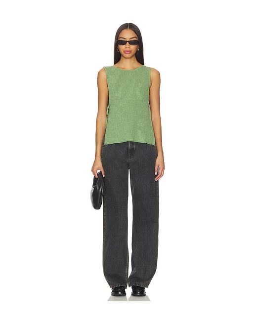 Free People Green X Free-Est Lizzie Sweater Top