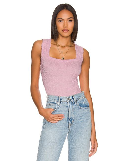 Free People Synthetic Love Letter Cami in Pink Lyst