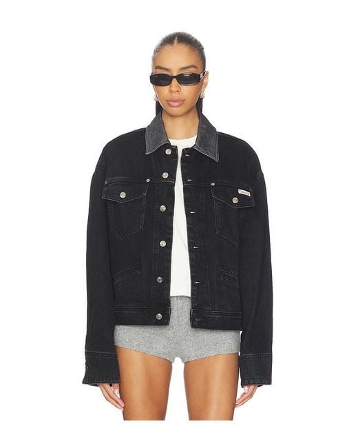 Calvin Klein Blue 80S Icon Trucker Jacket