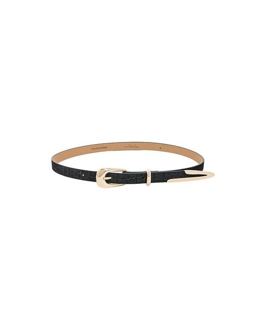 Ettika Black Modern Saddle Belt