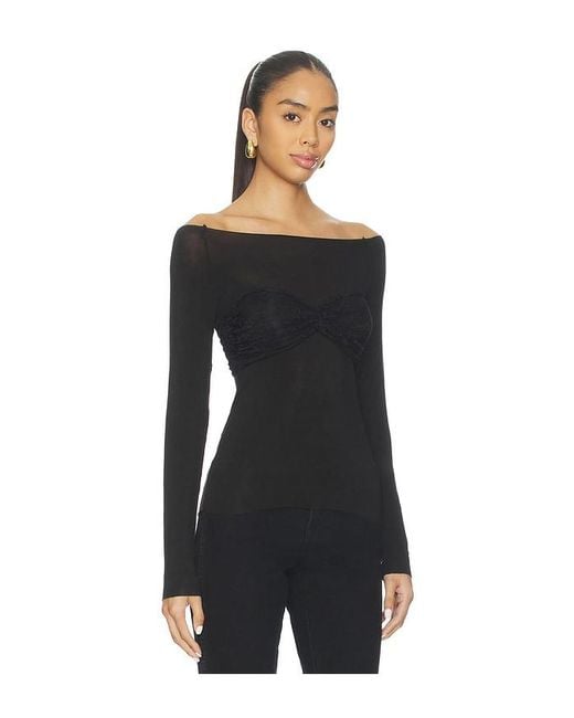 Steve Madden Black Hailey Top
