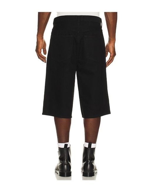 Agolde Black Fusion Skater Short for men