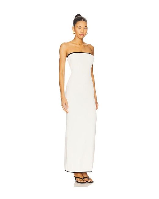 Solid & Striped White Maxikleid Caroline