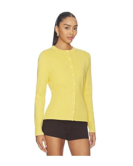 ALIGNE Yellow Ruby Knitted Cardigan