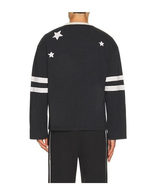 NAHMIAS Black All Star Varsity Long Sleeve for men