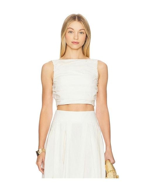 Camila Coelho White Maisy Top