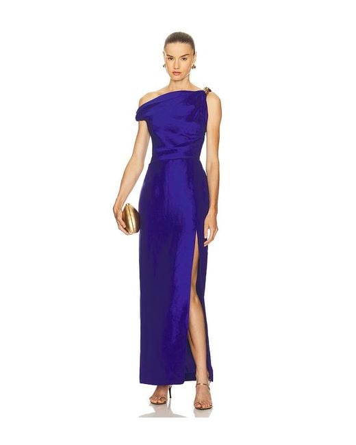 Aje. Purple Bridgette Midi Dress