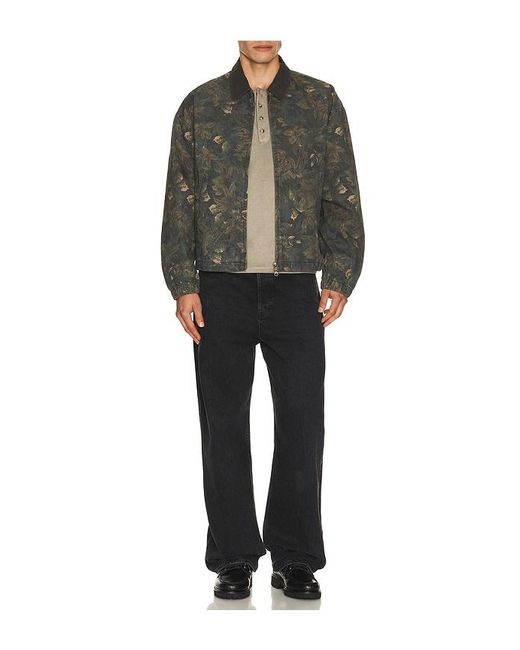 Thisisneverthat Black Denim Blouson Jacket for men