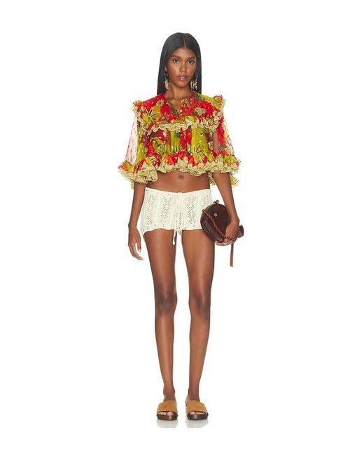 Siedres Orange Rosa Top