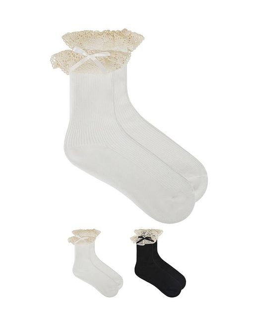 Casa Clara White Mira Sock Set