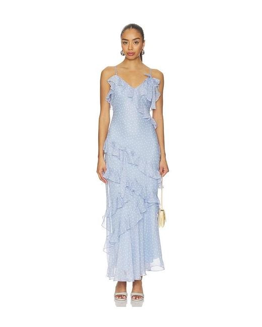 Astr Blue Amiya Dress