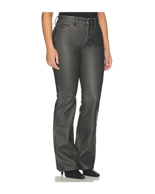 GOOD AMERICAN Black Good Classic Bootcut Faux Leather Pants