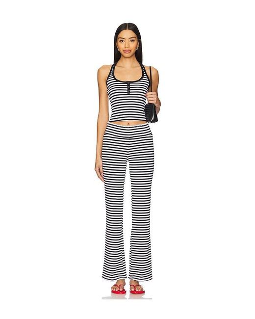 Frankie's Bikinis Blue Bambi Rib Halter Top
