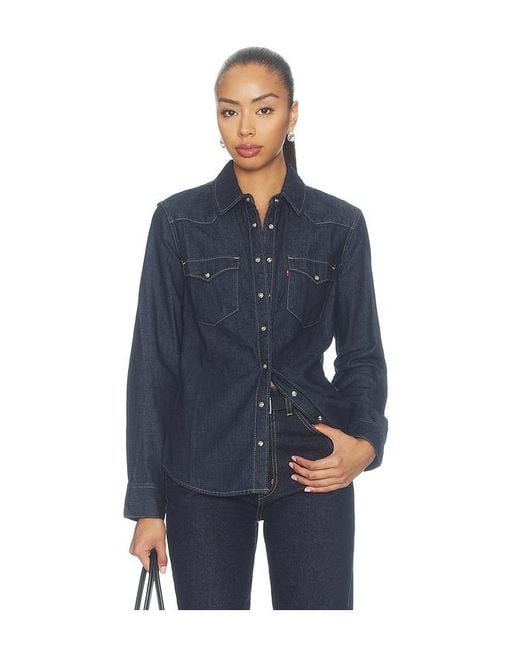 Levi's Blue Heritage Western Denim Shirt