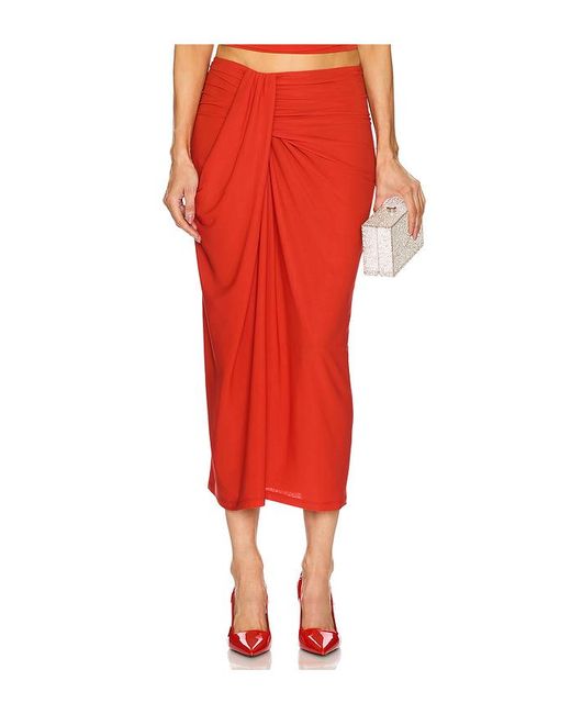 Ronny Kobo Red Rosalie Skirt