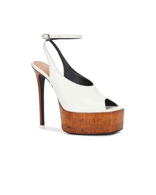 The Attico White Ornella 140 Sandal
