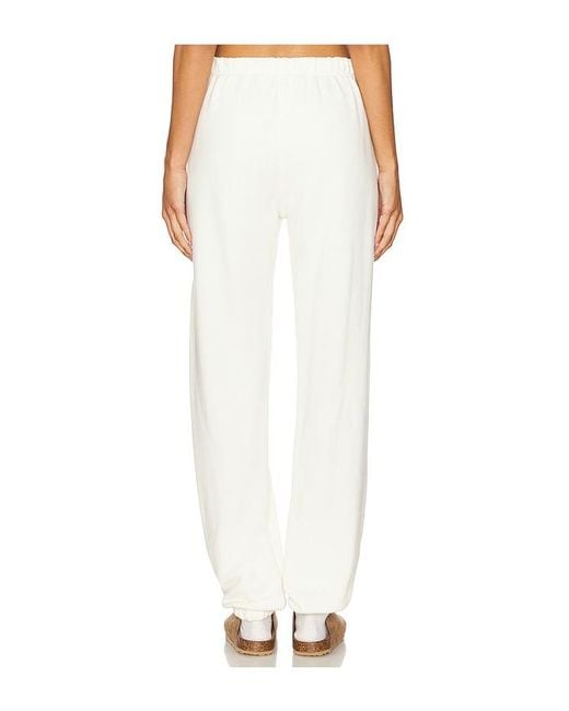 ÉTERNE White Classic Sweatpant