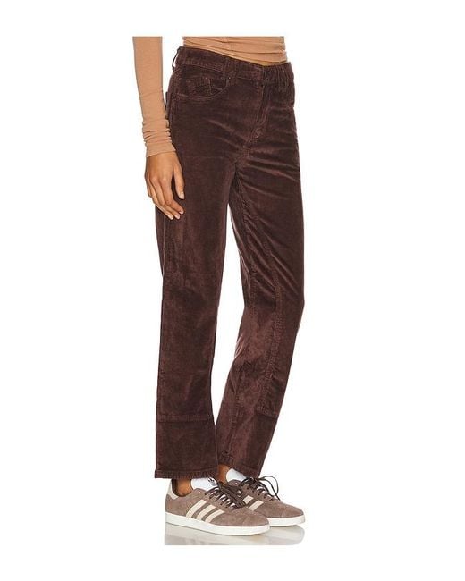 Free People Brown X We The Free Risk Taker Cord Straight Leg