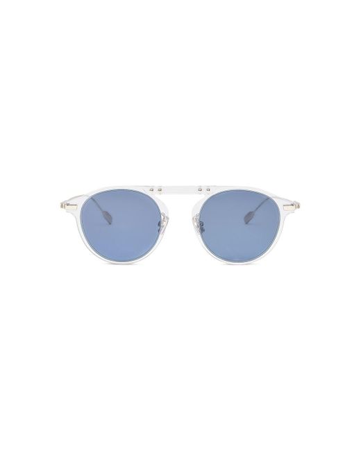 Rimowa Blue Pantos Transparent Sunglasses