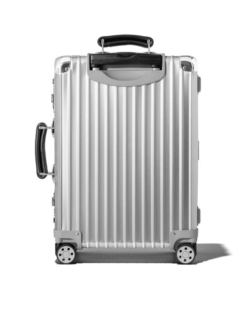 RIMOWA Leather Classic Cabin S Suitcase in Silver (Metallic) - Save 31% ...
