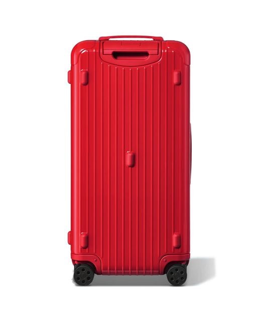 RIMOWA Essential Trunk Plus Large Check-in Suitcase in Red for Men