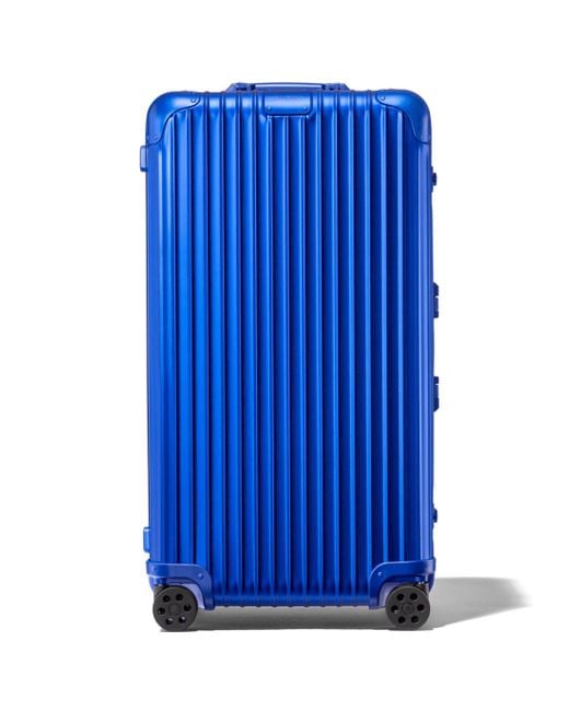 Rimowa Blue Original Trunk Plus Suitcase